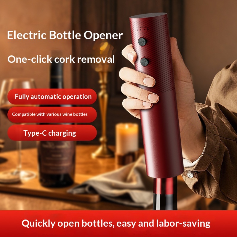 Wine Opener Electric - Elektryczny otwieracz do wina, akumulatorowy, automatyczny