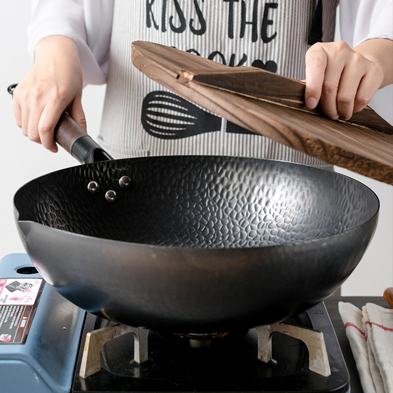 Wok Electric Flat - Patelnia Wok ze stali węglowej 32