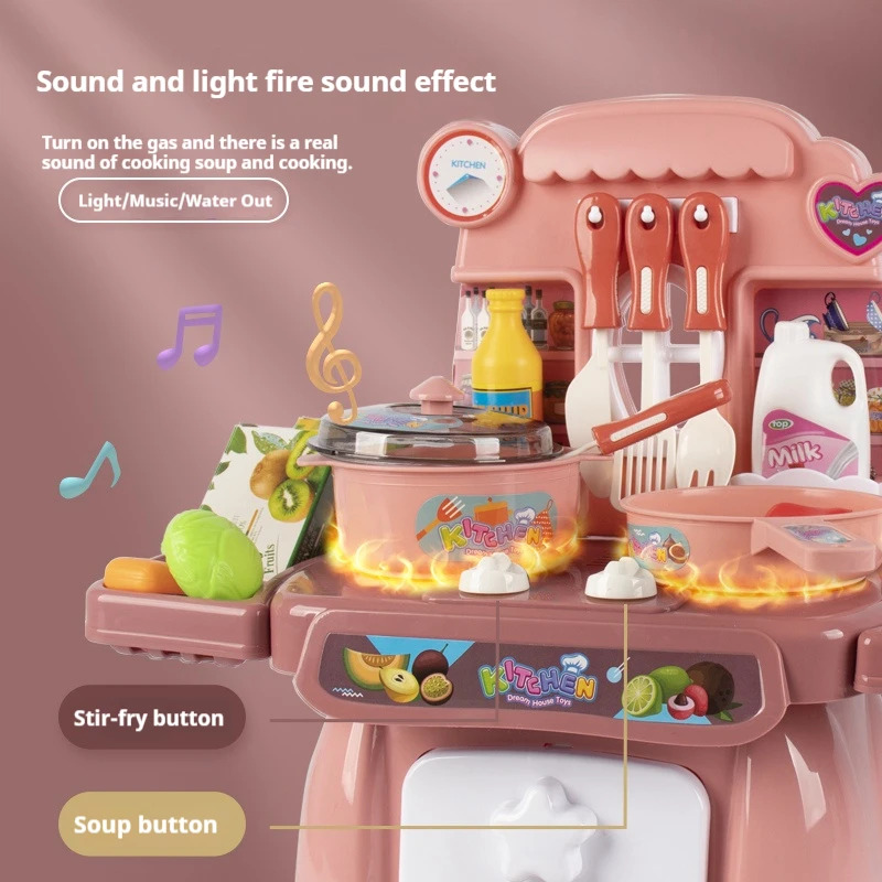 Kitchen Appliances For Kids - Symulowany zestaw kuchenny z efektami świetlnymi