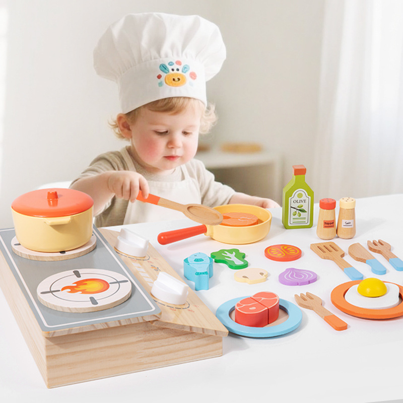 Kitchen Appliances For Kids - Montessori Drewniana Kuchnia Edukacyjna dla Dzieci,