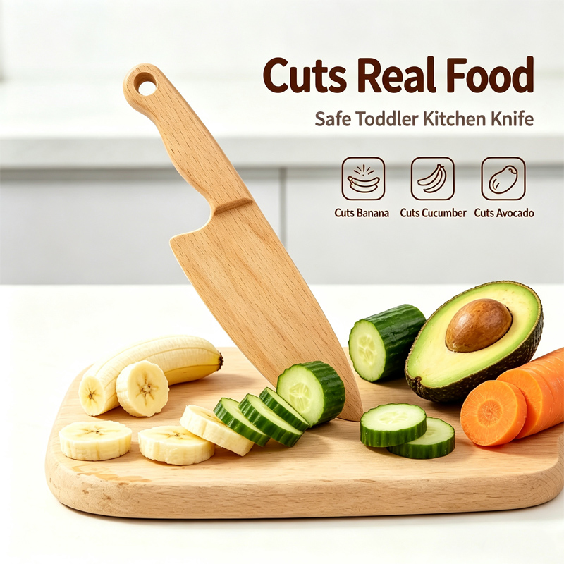 Kitchen Appliances For Kids - Drewniany nóż dla dzieci do gotowania