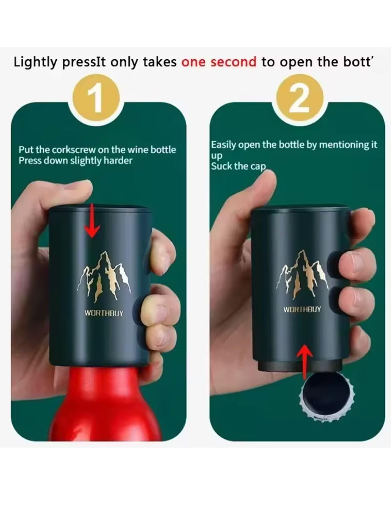 Wine Opener Electric - 1 szt. Automatyczny otwieracz do butelek