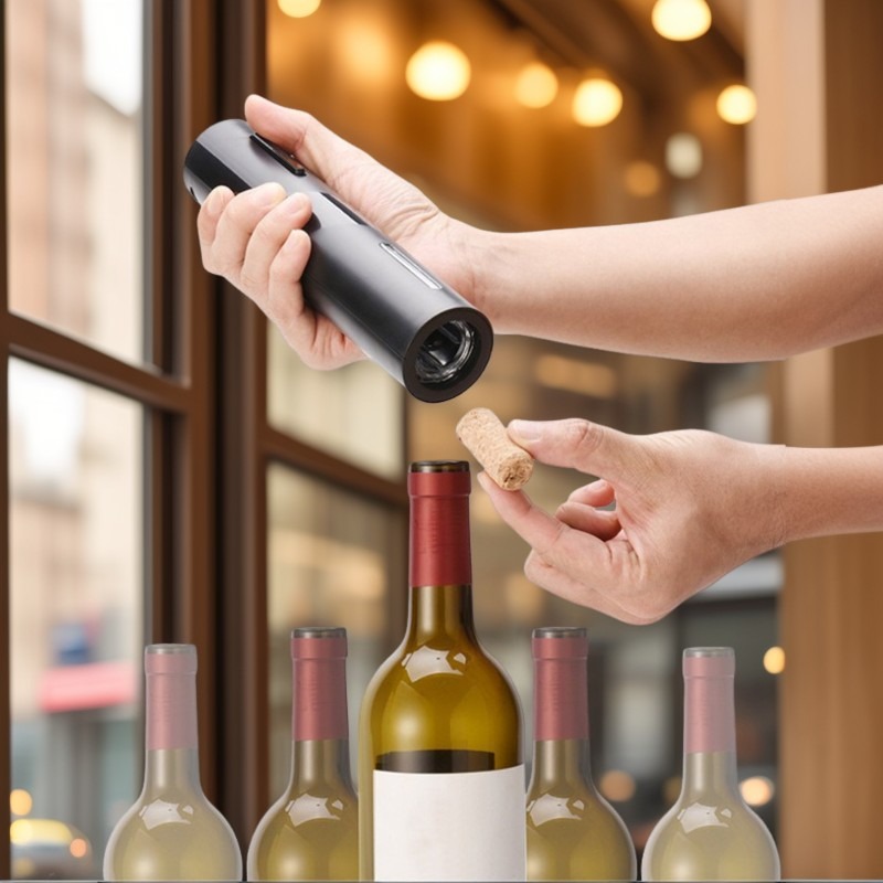 Wine Opener Electric - Elektryczny otwieracz do butelek z wyciskaczem