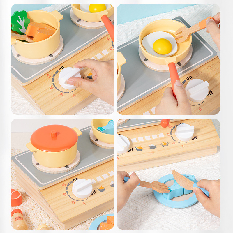 Montessori Drewniana Kuchnia E – Kitchen Appliances For Kids recenzja i cena