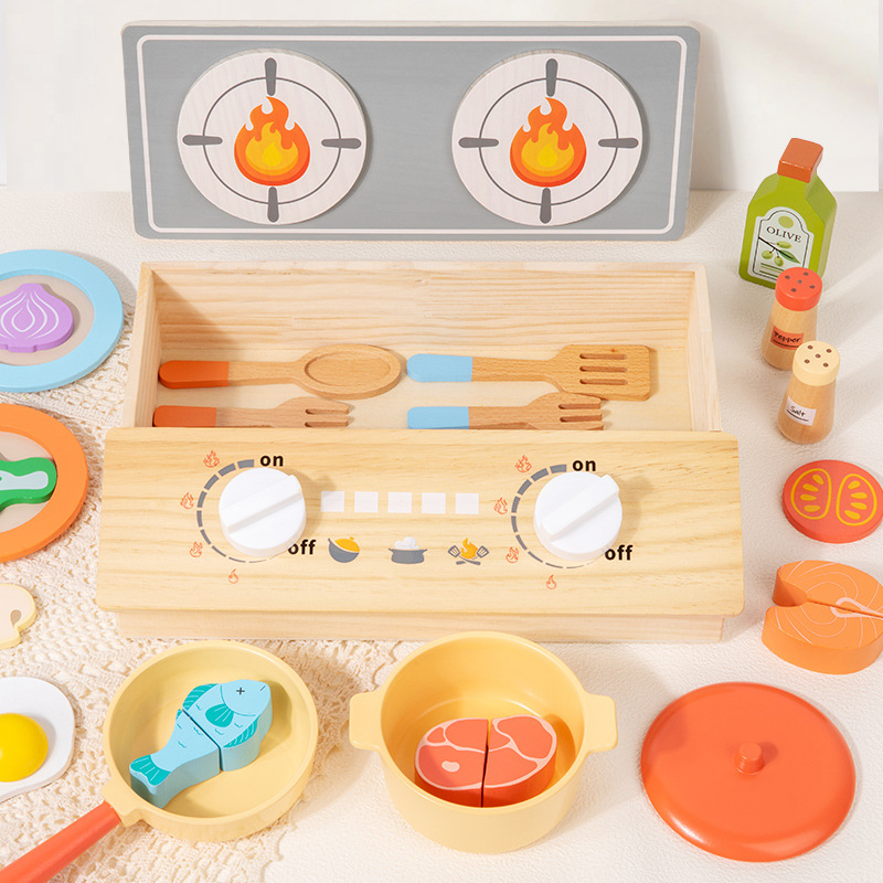Montessori Drewniana Kuchnia E – Kitchen Appliances For Kids recenzja i cena