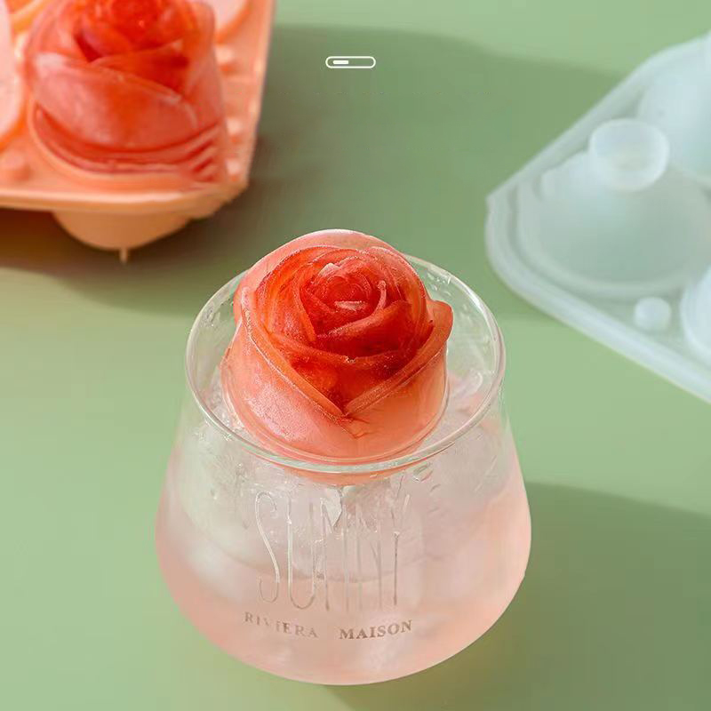 Formy do lodu 3D Rose 4 otwory – Kitchen Appliances Garage recenzja i cena