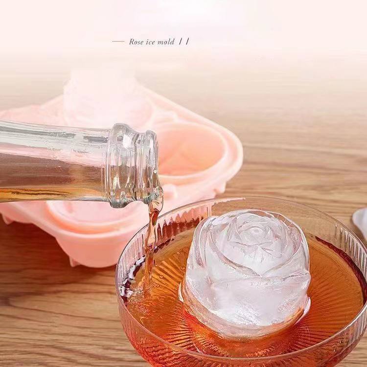 Formy do lodu 3D Rose 4 otwory – Kitchen Appliances Garage recenzja i cena