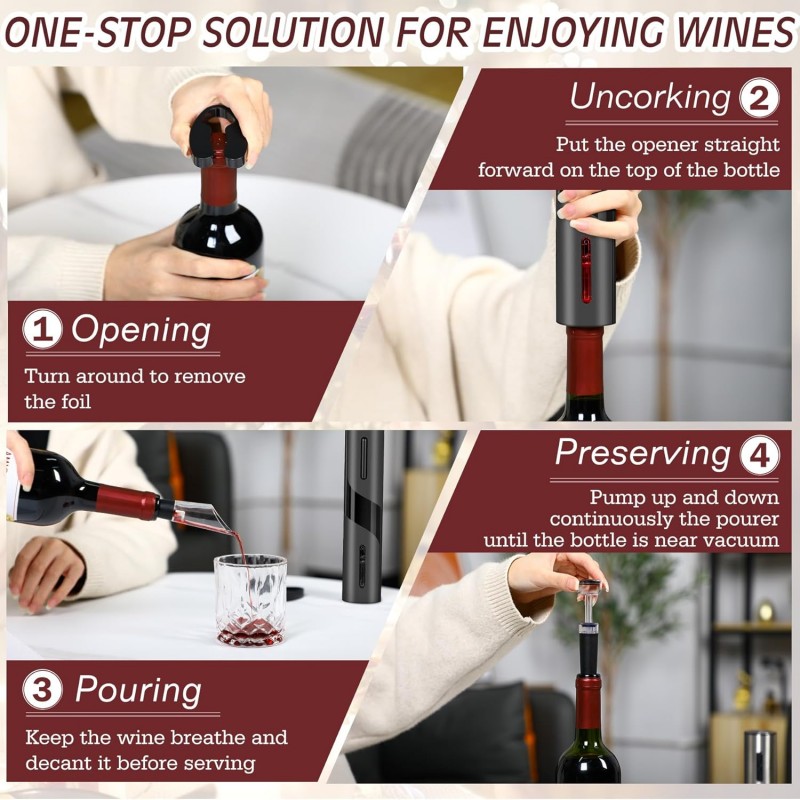 Akumulatorowy wielofunkcyjny e – Wine Opener Electric recenzja i cena