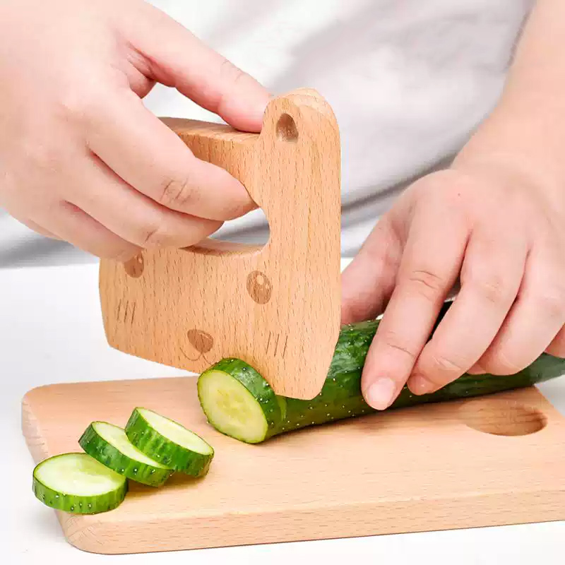 Drewniany nóż dla dzieci do go – Kitchen Appliances For Kids recenzja i cena