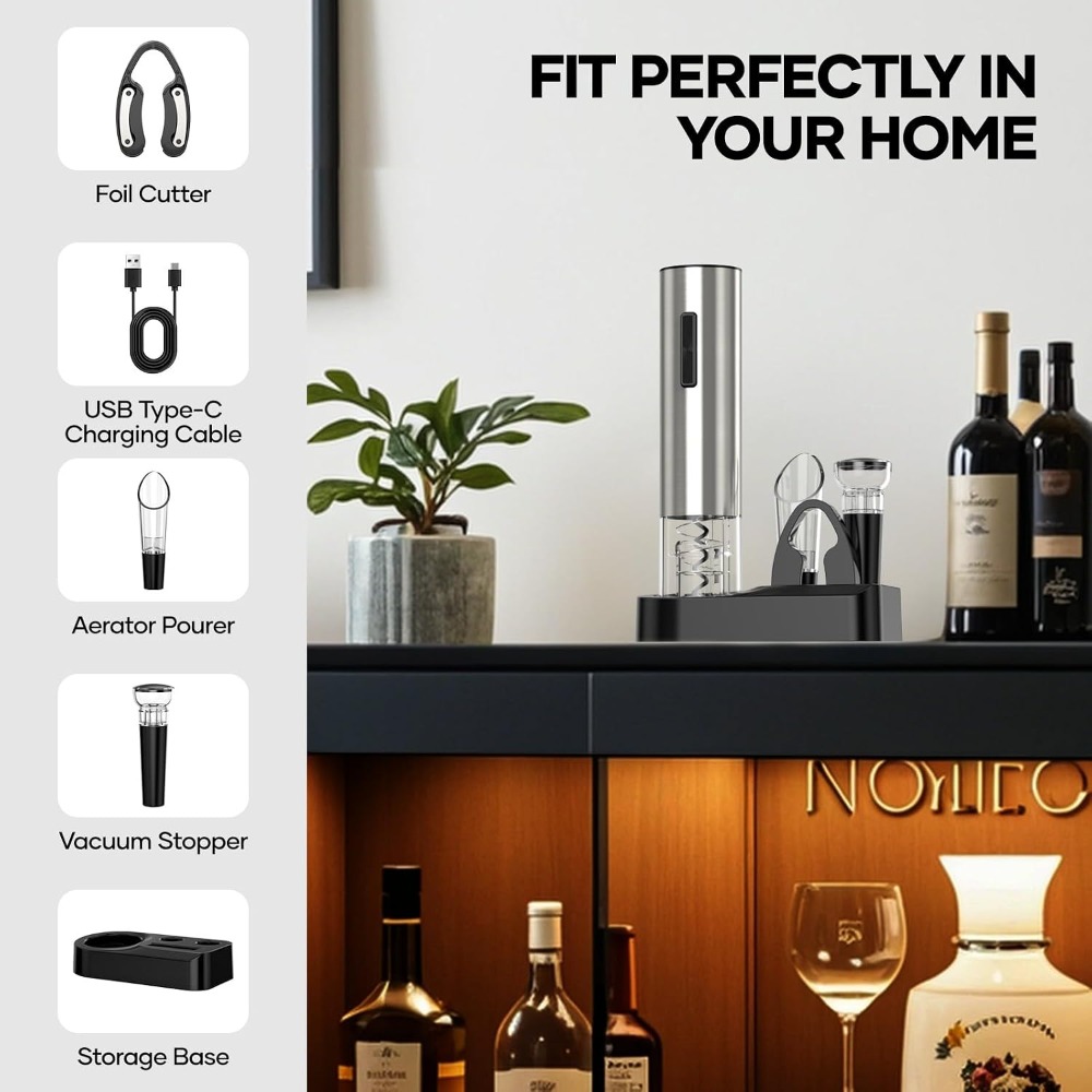 Elektryczny otwieracz do wina  – Wine Opener Electric recenzja i cena