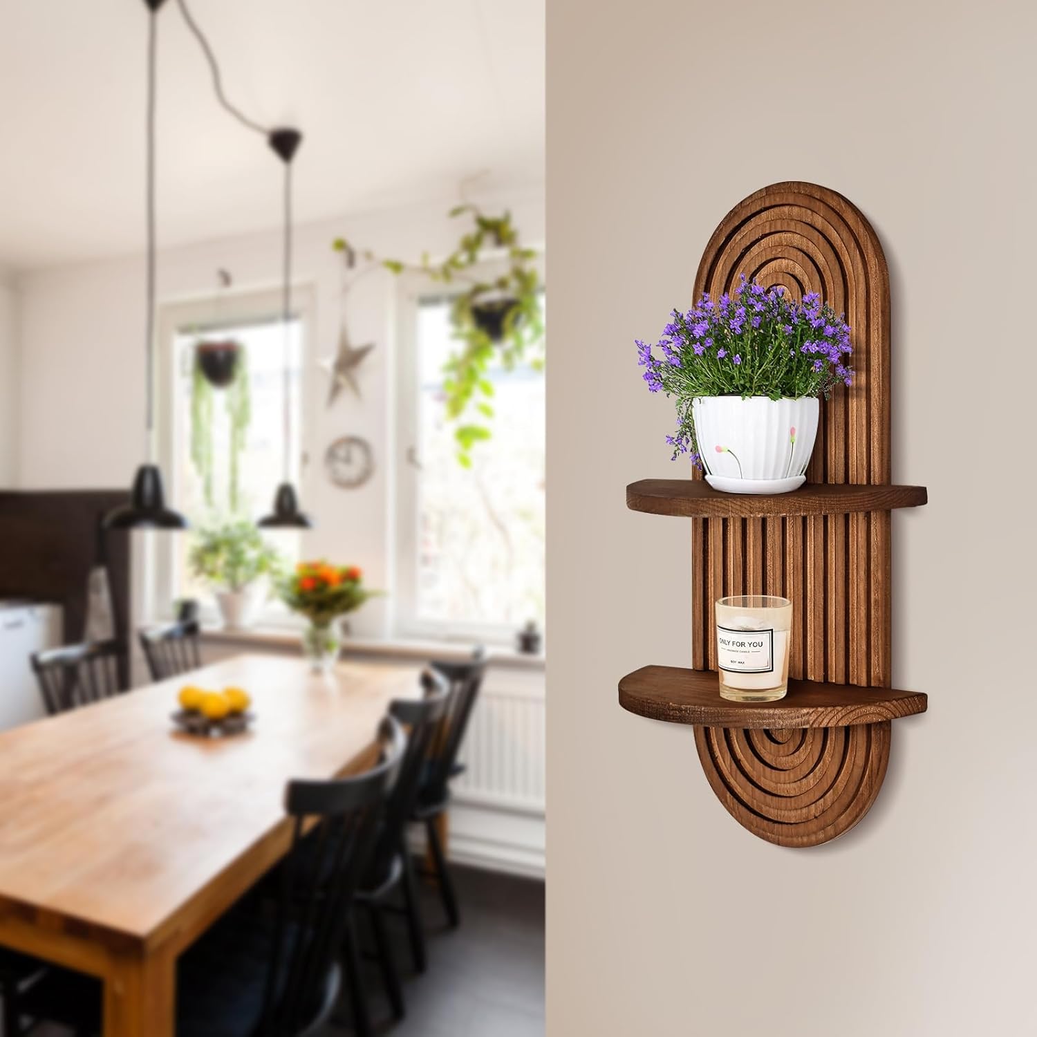 Drewniane półki wiszące, wielo – Kitchen Appliances Design recenzja i cena