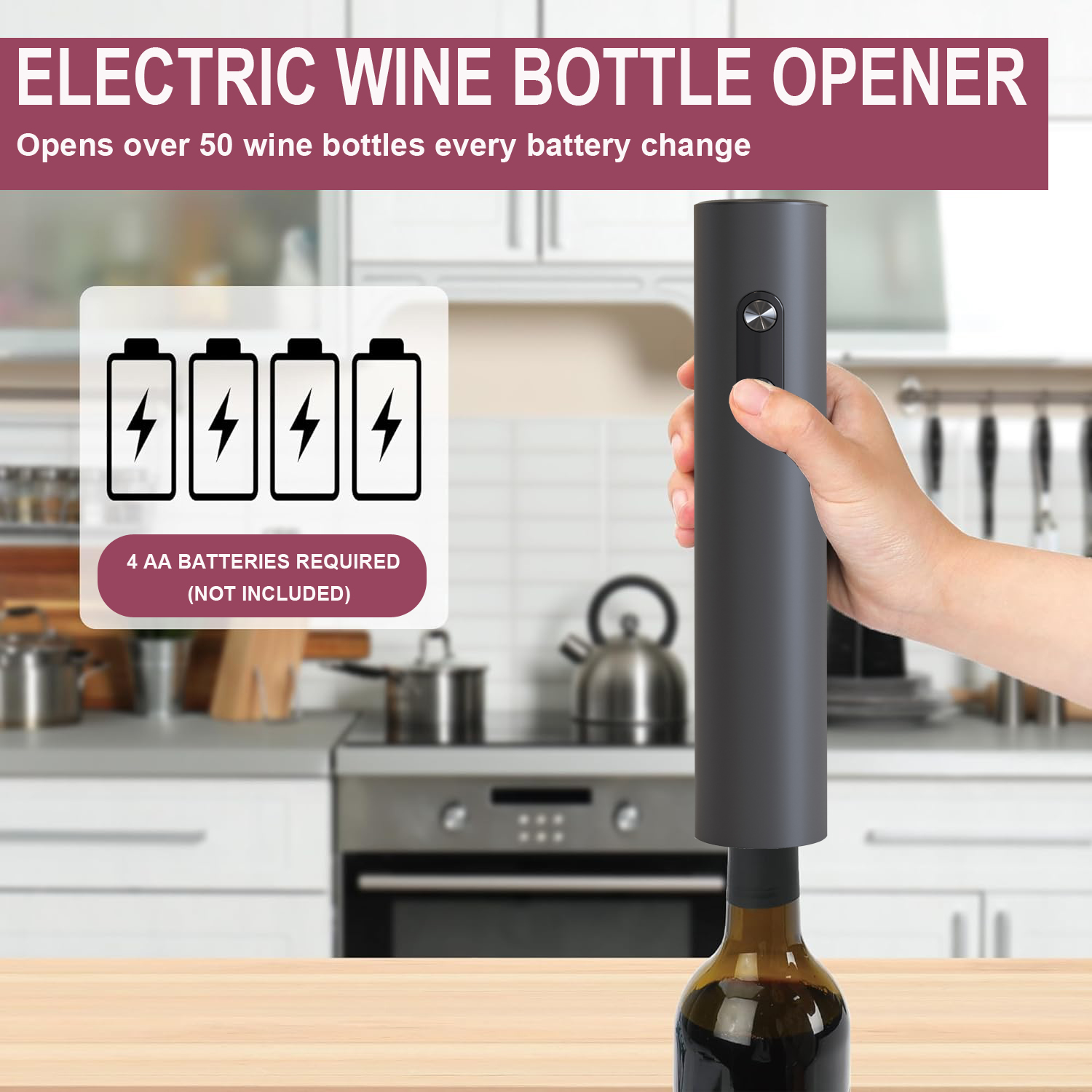 Elektryczny otwieracz do wina, – Wine Opener Electric recenzja i cena